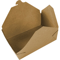 Kraft Take Out Food Containers, Corrugated, Rectangular OCP Construction Supplies