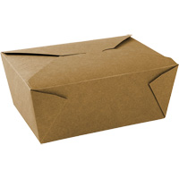 Kraft Take Out Food Containers, Corrugated, Rectangular OCP Construction Supplies