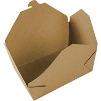 Kraft Take Out Food Containers, Corrugated, Rectangular OCP Construction Supplies