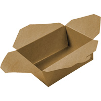 Kraft Take Out Food Containers, Corrugated, Rectangular OCP Construction Supplies
