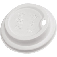 Compostable White Dome Sip Lids OCP Construction Supplies
