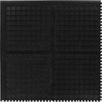 Tuile de centre modulaire Hog Heaven III Comfort, Ondul&eacute;, 3' x 3' x 3/4", Noir, Nitrile OCP Construction Supplies