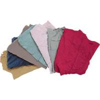 Recycled Material Wiping Rags, Fleece, Mix Colours, 10 lbs. OCP Construction Supplies