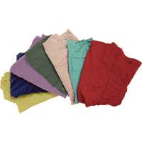 Chiffons fabriqu&eacute;s &agrave; partir de mat&eacute;riaux recycl&eacute;s, Molleton, M&eacute;lange de couleurs, 25 lb OCP Construction Supplies