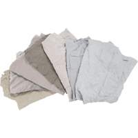 Chiffons fabriqu&eacute;s &agrave; partir de mat&eacute;riaux recycl&eacute;s, Coton, Blanc, 25 lb OCP Construction Supplies