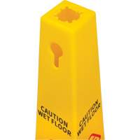 C&ocirc;ne d'avertissement de plancher mouill&eacute;, Bilingue avec pictogramme OCP Construction Supplies