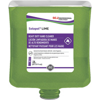 Savon de puissance moyenne pour les mains Solopol, Pierre ponce, 2 L, Cartouche en plastique, Lime OCP Construction Supplies