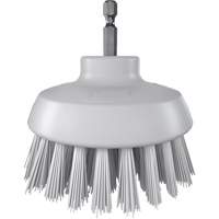 HyDrive Round Drill Brush, Extra Stiff Bristles, 3-1/10" Long, White OCP Construction Supplies