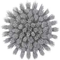 HyDrive Round Drill Brush, Extra Stiff Bristles, 3-1/10" Long, White OCP Construction Supplies