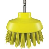 HyDrive Round Drill Brush, Extra Stiff Bristles, 3-1/10" Long, Yellow OCP Construction Supplies