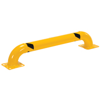 Low Profile Rack Guards, 4' W x 0.75' H, Yellow OCP Construction Supplies