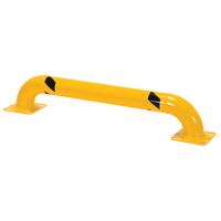 Low Profile Rack Guards, 4' W x 0.75' H, Yellow OCP Construction Supplies
