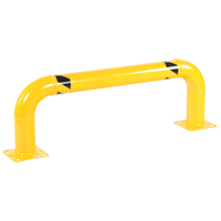 Low Profile Rack Guards, 4' W x 1.4' H, Yellow OCP Construction Supplies