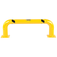 Low Profile Rack Guards, 4' W x 1.4' H, Yellow OCP Construction Supplies