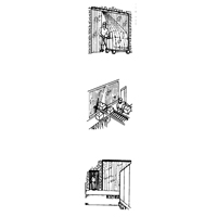 Portes &agrave; lani&egrave;res, 4' x 7' Ouverture de la porte, Largeur des lani&egrave;res 8", &eacute;paisseur  des lani&egrave;res 0,080" OCP Construction Supplies