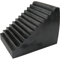 Wheel Chock, 9-1/2" x 6-1/2" x 7-1/2", Black OCP Construction Supplies
