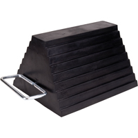 Wheel Chock, 9" x 8" x 6", Black OCP Construction Supplies