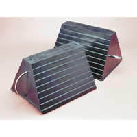 Wheel Chock, 9" x 8" x 6", Black OCP Construction Supplies