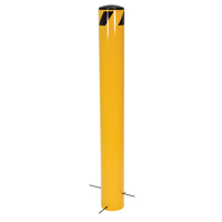 Pour-In-Place Bollards, Steel, 36-1/2" H x 5-9/16" W, Yellow OCP Construction Supplies