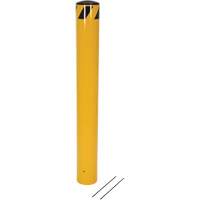 Pour-In-Place Bollards, Steel, 48-1/2" H x 5-9/16" W, Yellow OCP Construction Supplies
