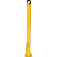 Offset Bollard, Steel, 54" H x 4-1/2" W, Yellow OCP Construction Supplies