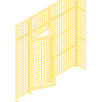 Composantes pour partitions & cloisons grillag&eacute;es - Portes battantes, 3' la x 7' h OCP Construction Supplies