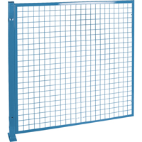 Protecteurs de p&eacute;rim&egrave;tre - Style treillis m&eacute;tallique, 4' h x 4' la, Bleu OCP Construction Supplies