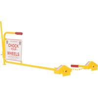 Single Rail Chock With Flag Rail Combo OCP Construction Supplies