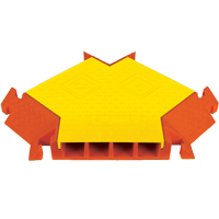 Protecteurs de c&acirc;bles &agrave; 4 canaux Linebacker pour usage g&eacute;n&eacute;ral, connecteur Y OCP Construction Supplies