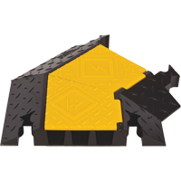 Protecteur de c&acirc;ble robuste &agrave; 3 canaux Yellow Jacket, virage &agrave; droite OCP Construction Supplies