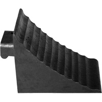 Wheel Chock, 9-3/4" x 7-1/4" x 7-3/4", Black OCP Construction Supplies