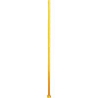 Adjustable Perimeter Guard In-Line Post, 4" W x 96" H, Yellow OCP Construction Supplies