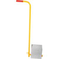 Aluminum Wheel Chock With Handle, 7" W x 11-7/8" D x 7-11/16" H OCP Construction Supplies