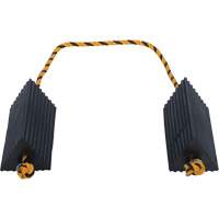 Airline Wheel Chock, 5" x 10" x 4-1/2", Black OCP Construction Supplies