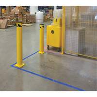 Safety Bollard, Steel, 36" H x 5-1/2" W, Yellow OCP Construction Supplies