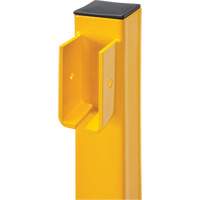 Poteau d'extr&eacute;mit&eacute; pour garde-corps l&eacute;gers, Acier, 42" h, Jaune s&eacute;curit&eacute; OSHA OCP Construction Supplies