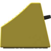 Cale de roue ultra-robuste pour l'exploitation mini&egrave;re Checkers Safety sans support, PEHD, Jaune, 14-1/2" la x 17-1/2" p x 16" h OCP Construction Supplies