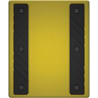 Cale de roue ultra-robuste pour l'exploitation mini&egrave;re Checkers Safety sans support, PEHD, Jaune, 14-1/2" la x 17-1/2" p x 16" h OCP Construction Supplies