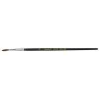 Pinceau pointu &agrave; soies noires pour artiste, Largeur de la brosse de 2,1 mm, Soie de chameau, Manche &agrave; Bois OCP Construction Supplies