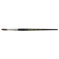 Pinceau pointu &agrave; soies noires pour artiste, Largeur de la brosse de 4 mm, Soie de chameau, Manche &agrave; Bois OCP Construction Supplies
