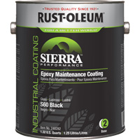Rev&ecirc;tement dentretien &eacute;poxydique &agrave; base deau Sierra S60 Partie 2 Couche de fond, Gallon, Noir OCP Construction Supplies