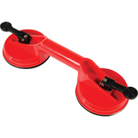 Ventouses de levage manuel - Ventouses doubles, 66 lb Capacit&eacute;, 4-5/8", Levier, 13" Longueur de la manche OCP Construction Supplies