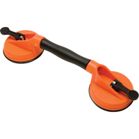 Ventouses de levage manuel - Ventouses doubles - pivotantes, 50 lb Capacit&eacute;, 4-5/8", Levier, 13" Longueur de la manche OCP Construction Supplies