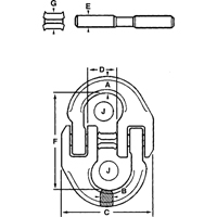 Maillons de connexion en acier alli&eacute; OCP Construction Supplies