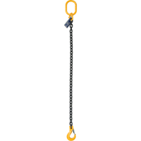 Chain Slings, Grade 80 Chain, Single Legs, Oblong & Slip Hooks, 5/8" x 5' OCP Construction Supplies