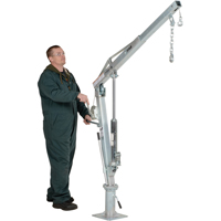Winch Operated Truck Jib Crane, 500 lbs. (0.25 tons) Capacity, 99" Max. Clearance OCP Construction Supplies