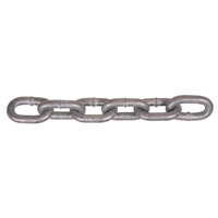 Hot-Dipped Galvanized Chains, Carbon Steel, 5/8" x 150' (45.7 m) L, Grade 30, 6900 lbs. (3.45 tons) Load Capacity OCP Construction Supplies