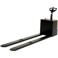 Fully Powered Electric Pallet Truck With  Stand-On Platform, 4500 lbs. Cap., 96" L x 30" W OCP Construction Supplies