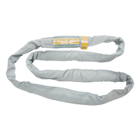 &eacute;lingue de levage en polyester ronde, Gris, 8" la x 20' lo, 32000 lb Charge verticale OCP Construction Supplies