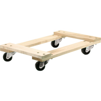 Chariots en bois franc - usage moyen, Roues en Polyol&eacute;fine, Capacit&eacute; de 900 lb, 18" la x 24" p x 7" h OCP Construction Supplies